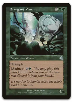 Arrogant Wurm #120 (NM) Torment TOR Magic MTG - Image 1