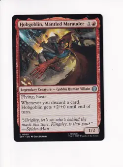 MAGIC THE GATHERING MTG MARVEL'S SPIDER-MAN HOBGOBLIN, MANTLED MARAUDER (#2) - Image 1