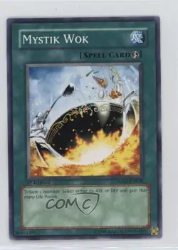 Mystik Wok 1st Ed. YuGiOh Rise of the Dragon Lords #SDRL-EN028 2007 - Image 1