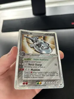 Steelix ex 109/115 Holo Rare EX Unseen Forces 2005 Pokemon Card Played - Image 2