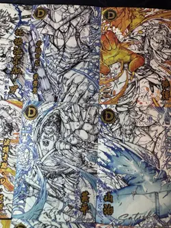 One Piece Set of 9 Collectible Character Anime SSR SR Sketch Cards CCG - Image 3