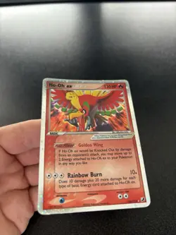 Ho-Oh ex 104/115 Holo Rare EX Unseen Forces 2005 Pokemon Card Played - Image 2