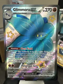 Shiny Glimmora ex - 218/091 Ultra Rare Full Art NM/M Paldean Fates Pokemon Card - Image 1