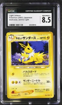 CGC 8.5 Light Jolteon Japanese Neo Destiny 135 Pokemon Card - Image 1