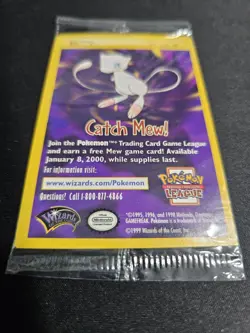 SEALED "Catch Mew" Pokemon PIKACHU Card BLACK STAR PROMO Set#4 Movie WB Stamped - Image 4