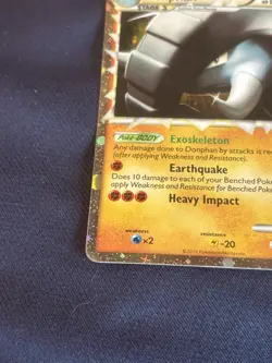 Donphan (Prime) 107/123 Heartgold & Soulsilver Holo Pokemon card played - Image 4