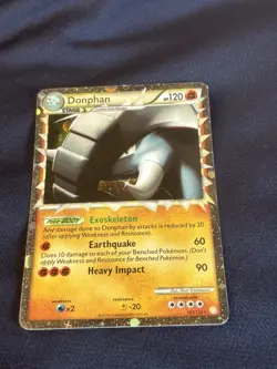 Donphan (Prime) 107/123 Heartgold & Soulsilver Holo Pokemon card played - Image 5