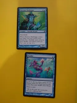 Ponder & Merrow Harbinger Magic the Gathering Card x2 Lorwyn & Mystery Booster - Image 1