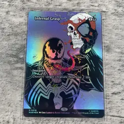 Infernal Grasp - Borderless FOIL - Spider-man MAR - 0018 - MTG - NM - Image 1