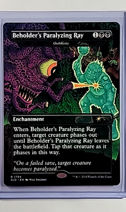MTG Magic the Gathering Secret Lair DnD 1794 Beholder's Paralyzing Ray Oubliette - Image 1