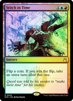 MTG - Stitch in Time - Ravnica Remastered - Foil - Magic the Gathering - Image 1