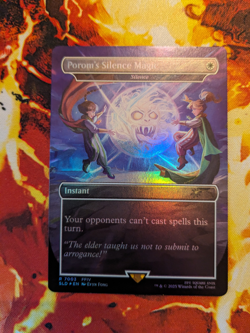 Porom's Silence Magic - Silence - Final Fantasy Secret Lair Grimoire *FOIL* NM - Image 1