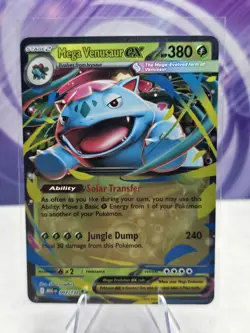 Mega Venusaur EX 003/132 Mega Evolution Holo Rare Pokemon Card NM - Image 1
