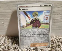 Pokemon SV Obsidian Flames Brassius Reverse Holo Uncommon 187/197 - Image 1