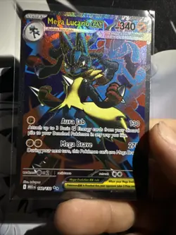 Pokemon TCG Mega Lucario EX 160/132 Ultra Rare Holo NM Mega Evolutions Full Art - Image 1