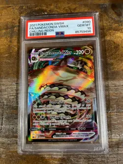 POKEMON 2021 Chilling Reign Full Art SANDACONDA Vmax #090 PSA 10 Gem Mint RARE - Image 1