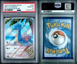 2025 POKEMON DRI EN-DESTINED RIVALS ILLUSTRATION RARE #194 MISTY'S LAPRAS PSA 10 - Image 3