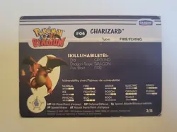 DAMAGED POKEMON CHARIZARD 2000 DANONE STADIUM FOIL - Image 2