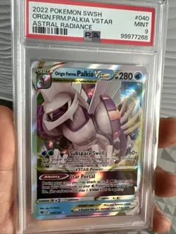2022 Pokemon #040 Sword & Shield Palkia VStar Astral Radiance PSA 9 SWSH - Image 1
