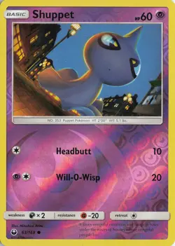 Shuppet (63) Reverse Holo Common - SM - Celestial Storm #63/168 Pokemon TCG - Image 1