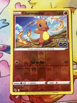 Charmander 8/78 Pokemon GO Reverse Holo Common Pokemon Card Pokemon TCG LP - Image 1