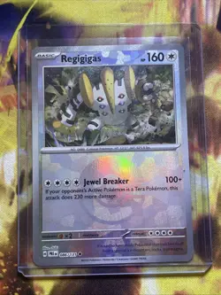 Regigigas 086/131 (Poke Ball) Reverse Holo Prismatic Evolutions Pokemon Card NM - Image 1