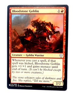 Magic The Gathering Dominaria:Bloodstone Goblin Trading Card - Image 1