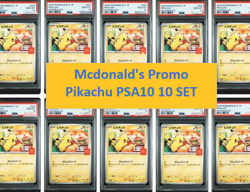 PSA 10 PIKACHU PROMO 020 McDONALD'S 2025 Pokemon card Japan 10 Sequential set - Image 1
