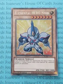 BLMM-EN003 Elemental HERO Neos Starlight Rare Yu-Gi-Oh Card 1st Edit Chibi New - Image 1