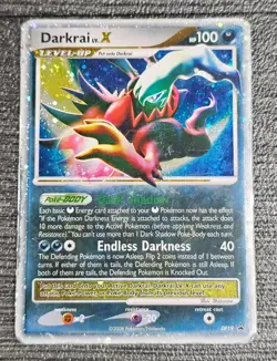 Darkrai LvX Pokemon TCG Card Holo Rare DP19 Promo Heavily Played - Image 1