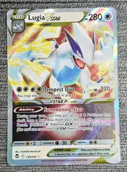 Pokemon TCG Lugia VSTAR 139/195 Holo Rare Card 2022 Silver Tempest - Image 1