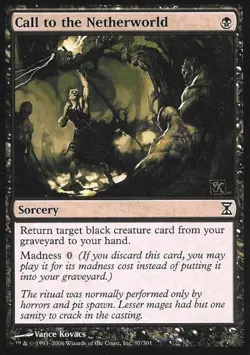 Call to the Netherworld - Light Play MTG Time Spiral - Image 1
