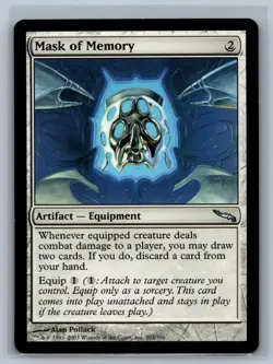 Magic The Gathering Mirrodin Mask of Memory #203/306 MTG TCG CCG - Image 1