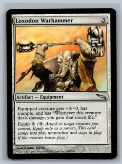 Magic The Gathering Mirrodin Loxodon Warhammer #201/306 MTG TCG CCG - Image 1