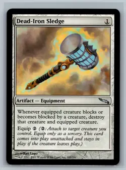 Magic The Gathering Mirrodin Dead-Iron Sledge #162/306 MTG TCG CCG - Image 1