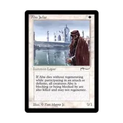 WOTC MtG Arabian Nights Abu Ja'far (U3) VG+ - Image 1