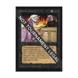 WOTC MtG International Ed. Demonic Attorney (R) NM - Image 1