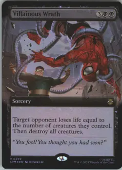 Villainous Wrath - Extended Foil - Spider-Man - NM - MTG Magic - 0259 - Image 1