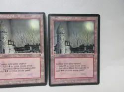 EBON STRONGHOLD X3 MAGIC THE GATHERING FALLEN EMPIRES 1994 VTG MTG CARD #429 - Image 4