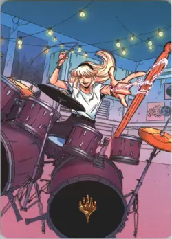 Gwen Stacy Art Card (34/54) (Gold-Stamped) - MTG Spiderman NM - Image 1