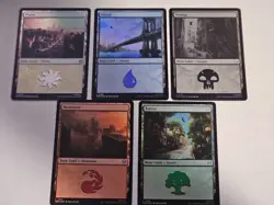 MTG - FOIL Basic Land Set - Marvel's Spiderman - Image 1