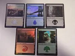 MTG - FOIL Basic Land Set - Marvel's Spiderman - Image 2