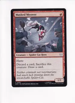 MAGIC THE GATHERING MTG MARVEL'S SPIDER-MAN MASKED MEOWER (#3) - Image 1