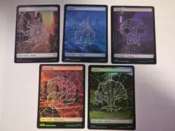 MTG - FOIL Full Art Land Set - Marvel's Spiderman - Image 1