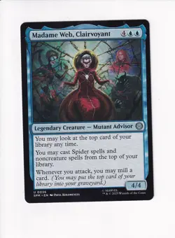 MAGIC THE GATHERING MTG MARVEL'S SPIDER-MAN MADAME WEB, CLAIRVOYANT - Image 1