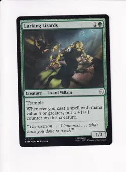 MAGIC THE GATHERING MTG MARVEL'S SPIDER-MAN LURKING LIZARDS (#3) - Image 1
