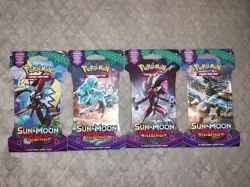 Pokemon TCG: Sun and Moon Guardians Rising Sleeved 4 Pack Complete Art Set - Image 2