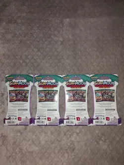 Pokemon TCG: Sun and Moon Guardians Rising Sleeved 4 Pack Complete Art Set - Image 4