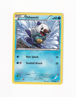 Oshawott 39/149 Boundaries Crossed Regular Non Holo Pokemon Moderately Played MP - Image 1