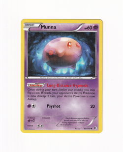 Munna 68/149 Boundaries Crossed Regular Non Holo Pokemon Moderately Played MP - Image 1